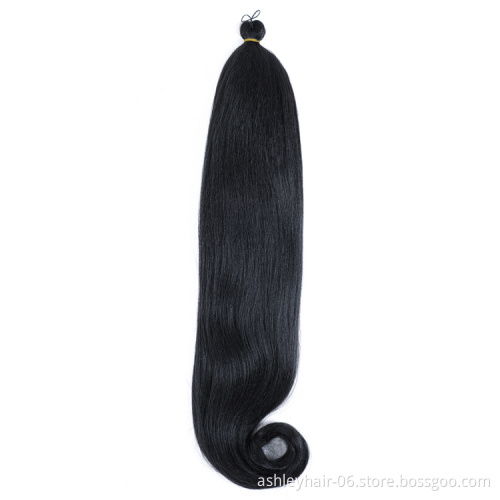 24 Inch 100% Premium Synthetic Fiber Pony Tail Extension Yaki Braiding Hair